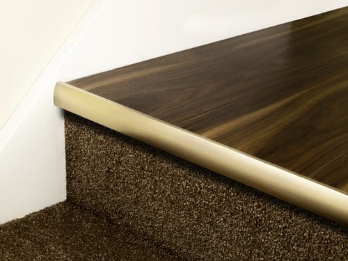 Premier LVT Nosing Full Bull - Antique Brass