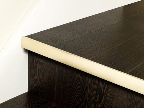 Premier LVT Nosing Full Bull - Satin Brass