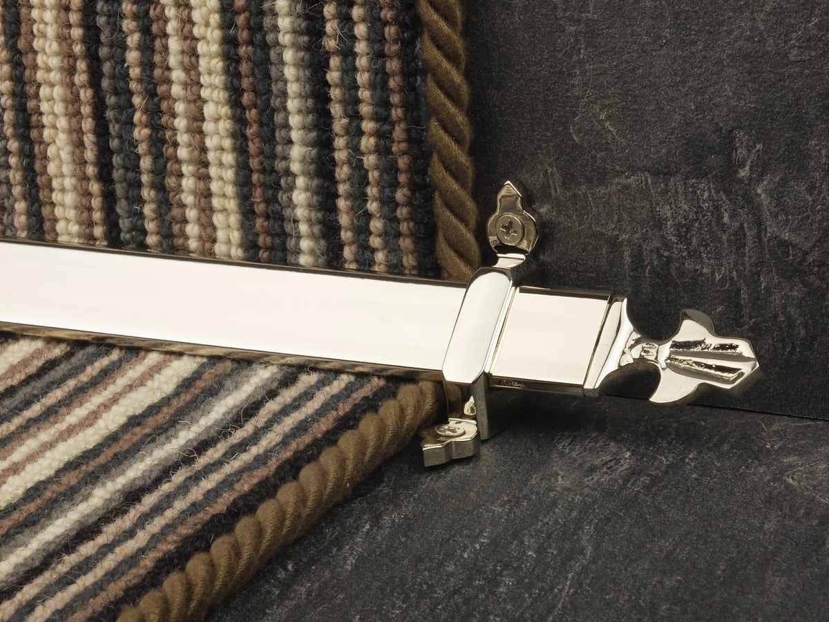 Louis - Polished Nickel Stair Rods | Quality Carpet Runner Rods | Shop ...