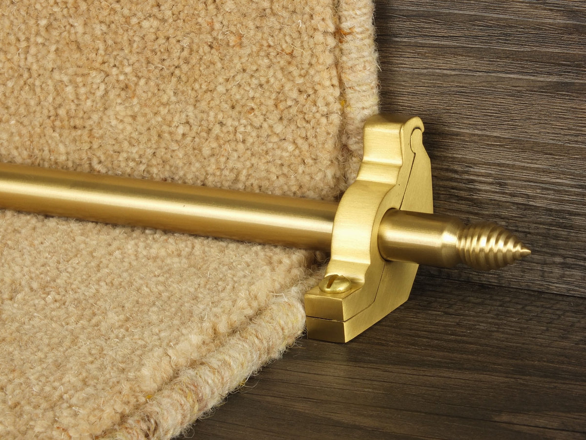 Chatsworth - Satin Brass Stair Rods | Carpet Rod | Request a Free ...