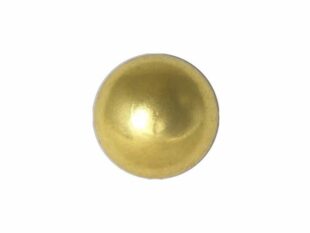 Carpet stud, circular button in Polished Brass
