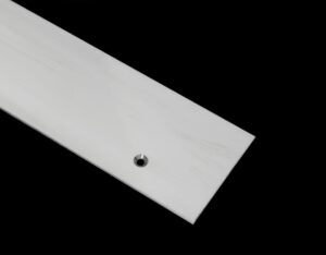 Extra wide cover plates for joining large flooring gaps bright stainless steel