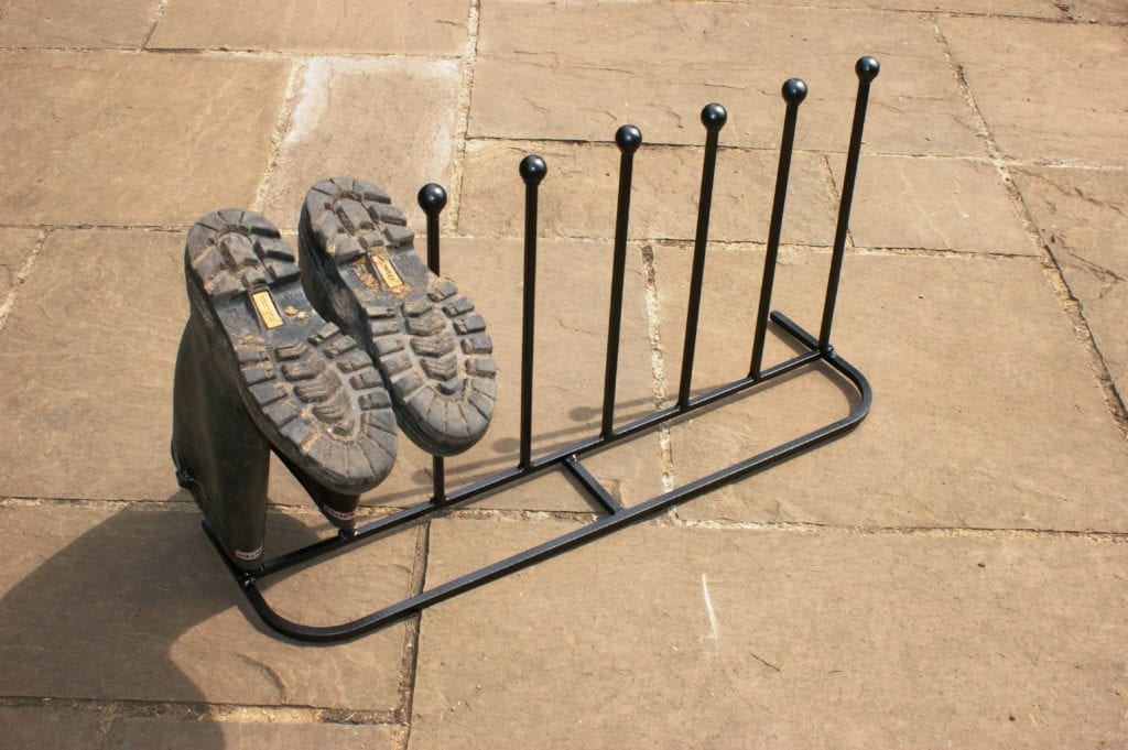 Boot rack long for 4 pairs of wellies