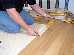How to bind a rug with Easybind carpet edging stage 3