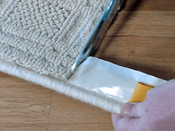 How to bind a rug with Easybind carpet edging stage 5