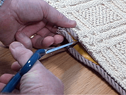 How to bind a rug with Easybind carpet edging stage 9