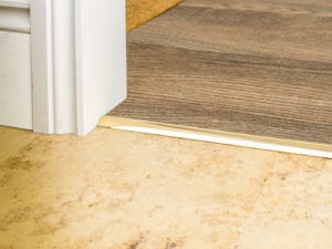 carpet bar for stick down carpet to LVT Premier Single 4 poishedbrass