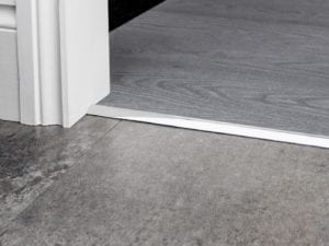 carpet bar for stick down carpet to LVT Premier Single 4 in chrome