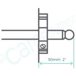Diagram for how to measure stair rods for a runner stair carpet