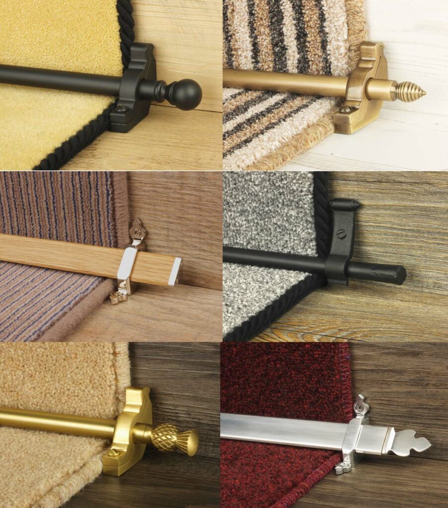 Fitting stair rods for runners 6 popular designs