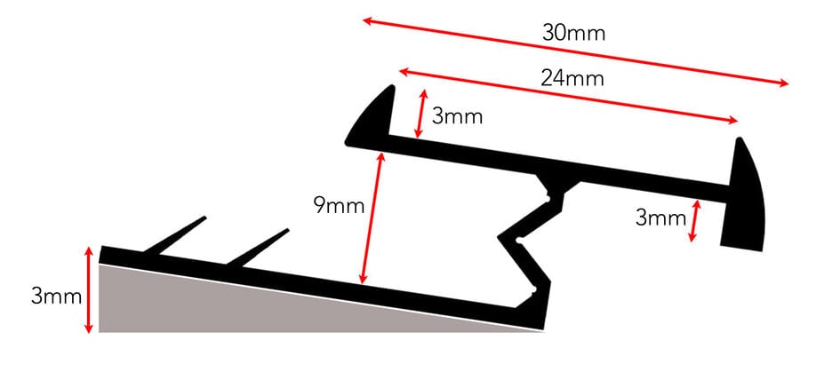 diagram of carpet threshold