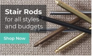Button to buy stair rods & carpet rods